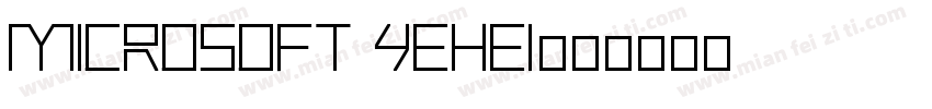 Microsoft Yehei字体转换